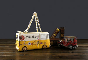 Quirky Bus / Camper Van Designed Handbag Yellow Edition